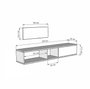 Hanah Home Zuzu 150 Soporte para TV Roble Zafiro y Blanco